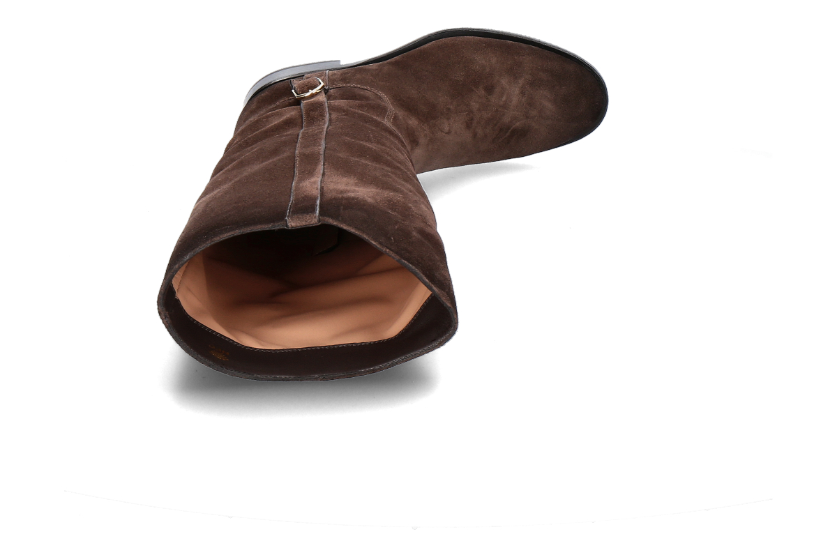 Santoni Damen- Reiterstiefel HERMIBO VELOURS- dark brown_253300261_6 Santoni Damen- Reiterstiefel HERMIBO VELOURS- dark brown_253300261_6