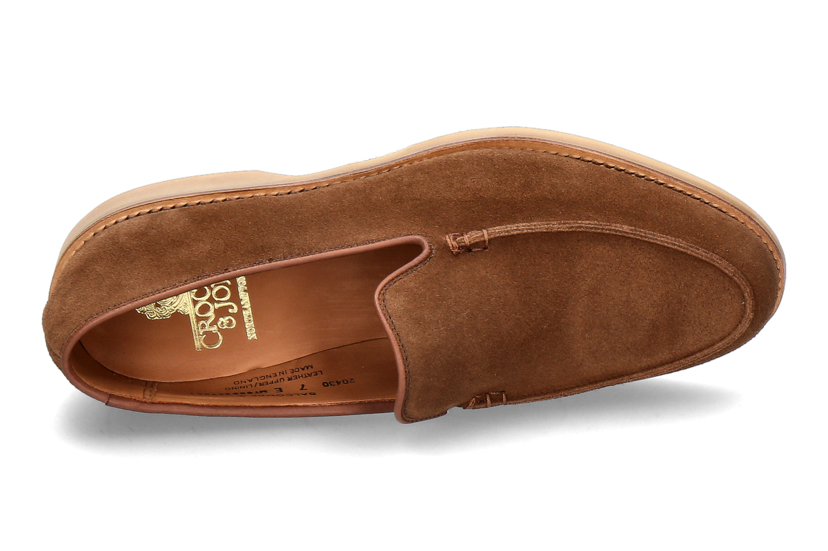 Crockett Jones Loafer SALCOMBE 2 SUEDE- snuff_142200021_4
