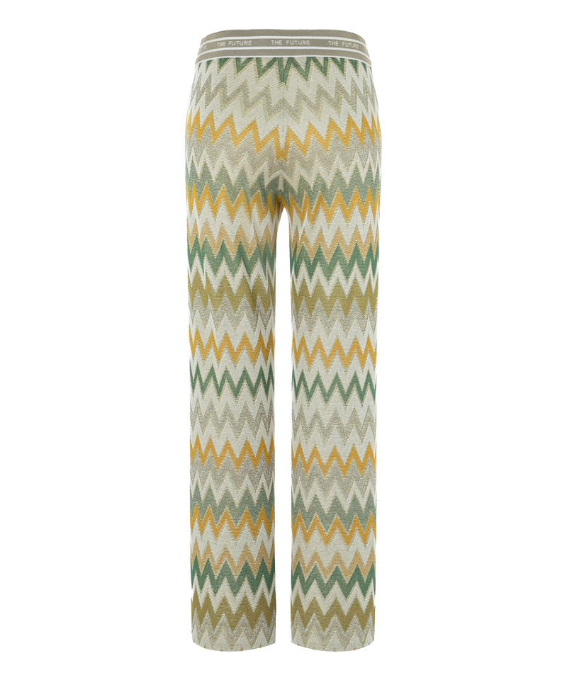 Cambio pants ALICE YELLOW/GREEN LUREX ZIGZAG
