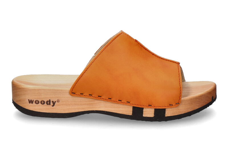 Woody wooden mules ANJA NAPPA ORANGE