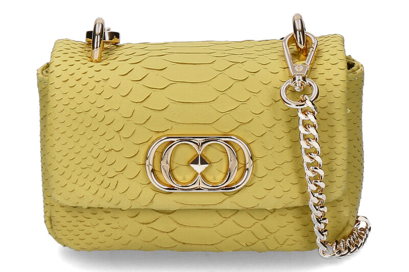 La Carrie shoulder bag MINI PYTON LIME