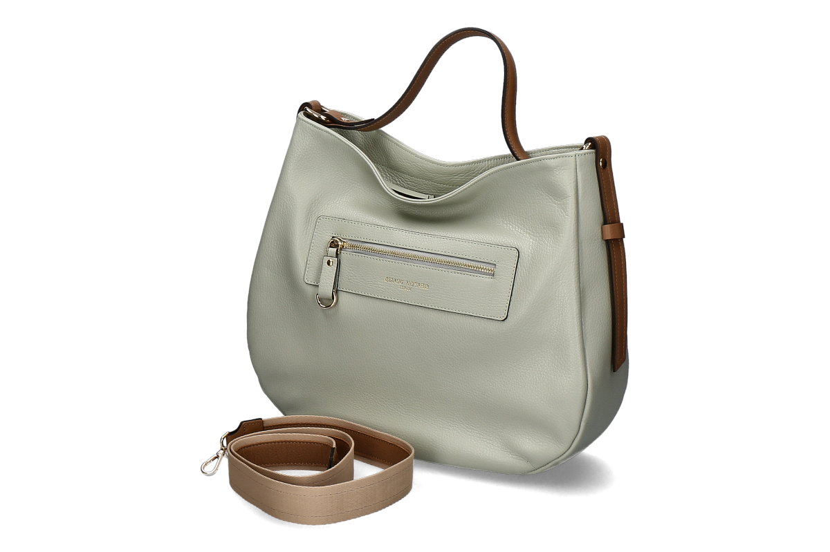 Gianni Notaro bucket bag- tan-mare/ brown-mint