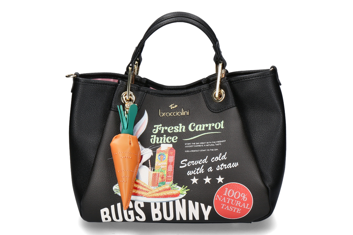 Braccialini handbag AMY BUGS BUNNY- black/ black