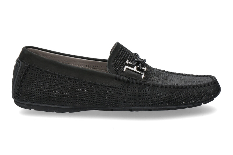 Aldo Bruè moccasin NABUK SOFT NERO ACC