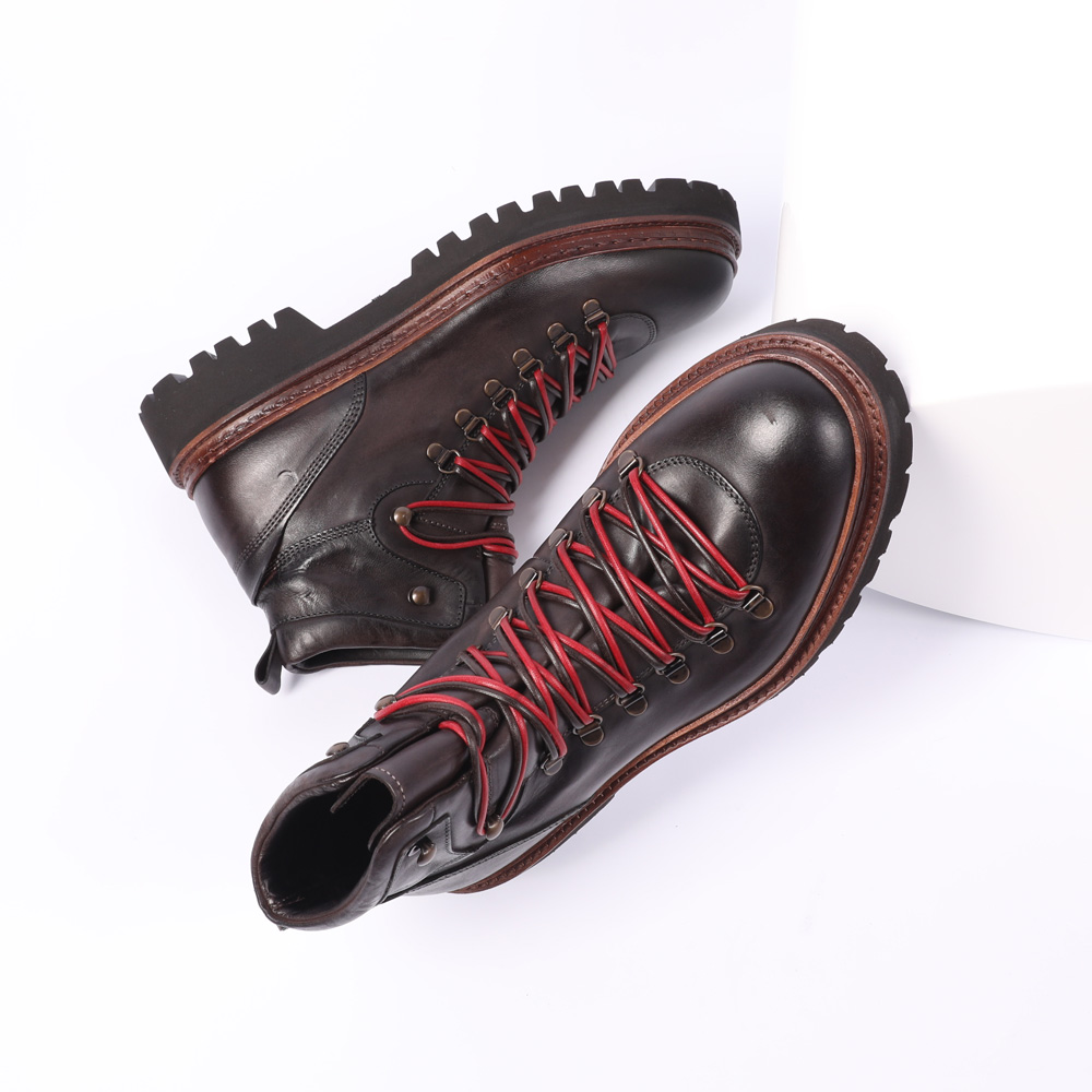 Tommy Hilfiger lace-up boots lined URBAN TUMBLED- schwarz