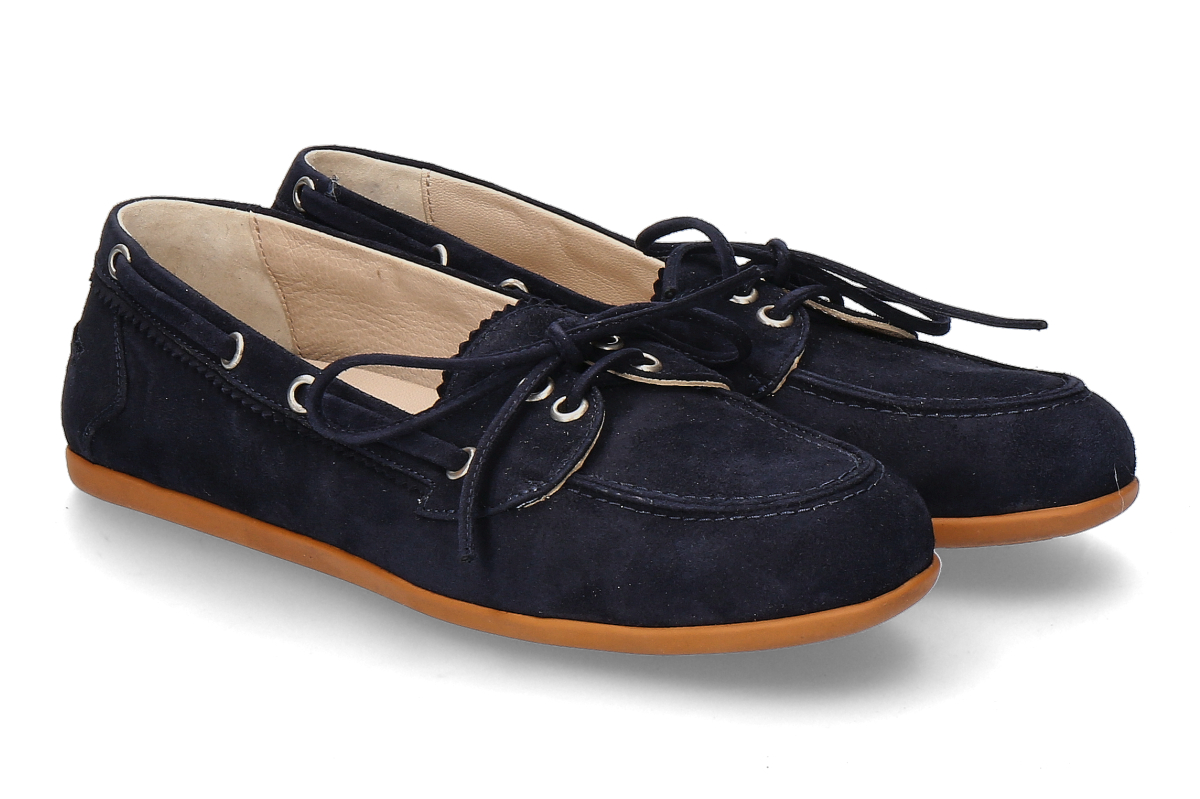 Pomme d'Or boat shoe MARINA CAMOSCIO- dark blue/ navy