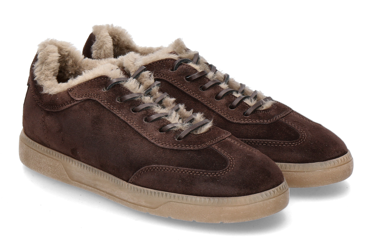 Kennel & Schmenger sneaker POP SUEDE lined- pepe camel/ dark brown