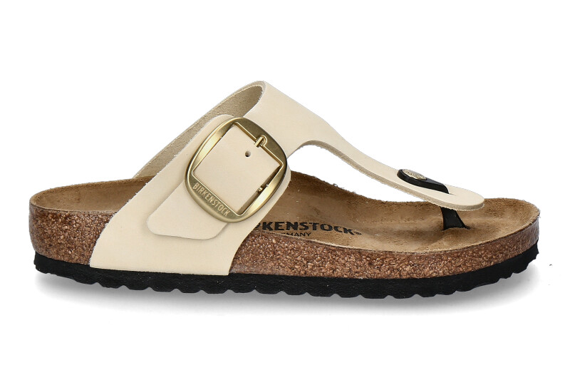 Birkenstock mules GIZEH NORMAL BIG BUCKLE- ecru