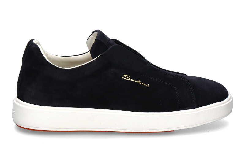 Santoni slip-on sneaker CAMOSCIO DARKBLUE