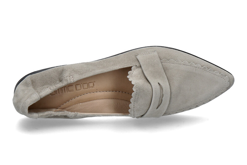 Pomme d' Or slipper GRACE CAMOSCIO- light sage