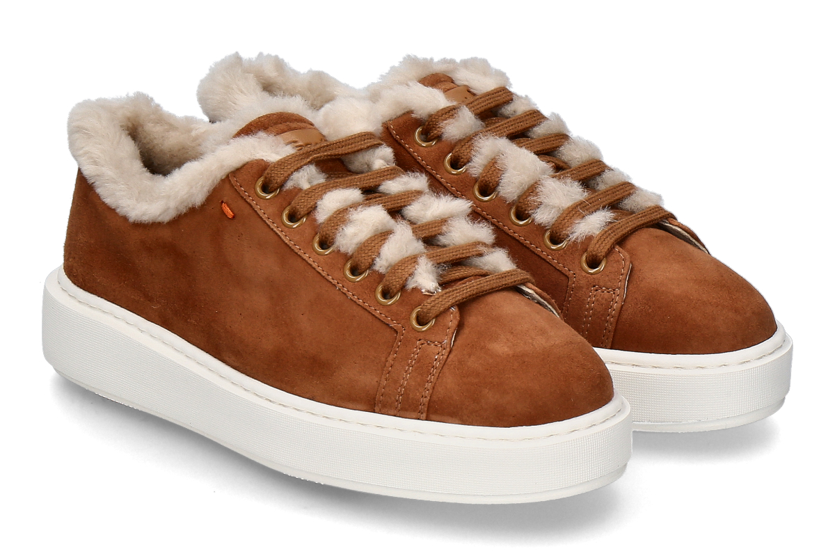 Santoni women's- sneaker lined CLEANMOUNT- light brown