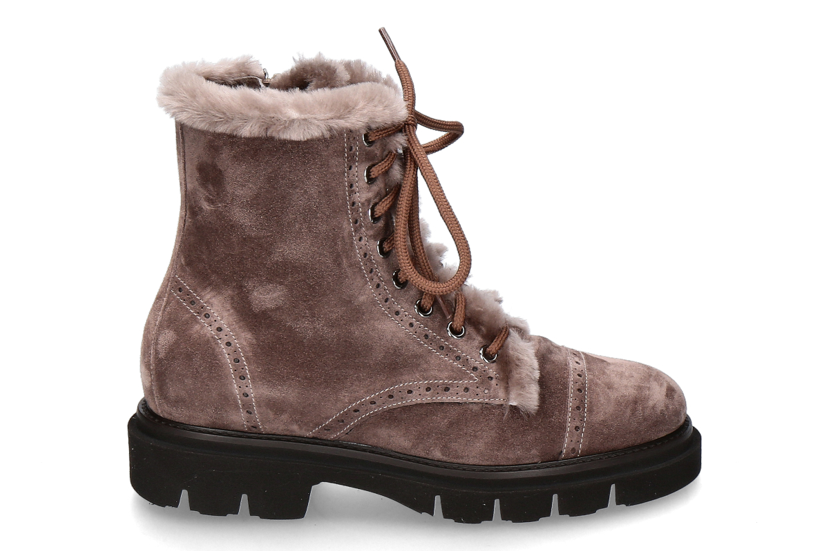 Luca Grossi Reißverschlussstiefelette gefüttert SENSORY BISONTE- taupe/ grau