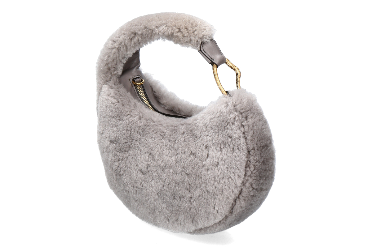 Biagini Baloon-Bag BALOON FURRY - grigio / grey