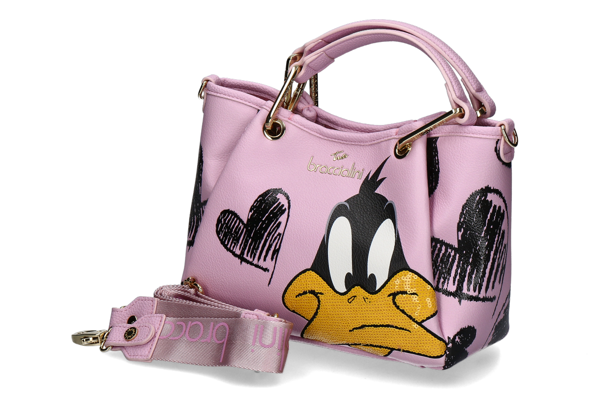 Braccialini Handbag DUFFY DUCK- rose/ pink