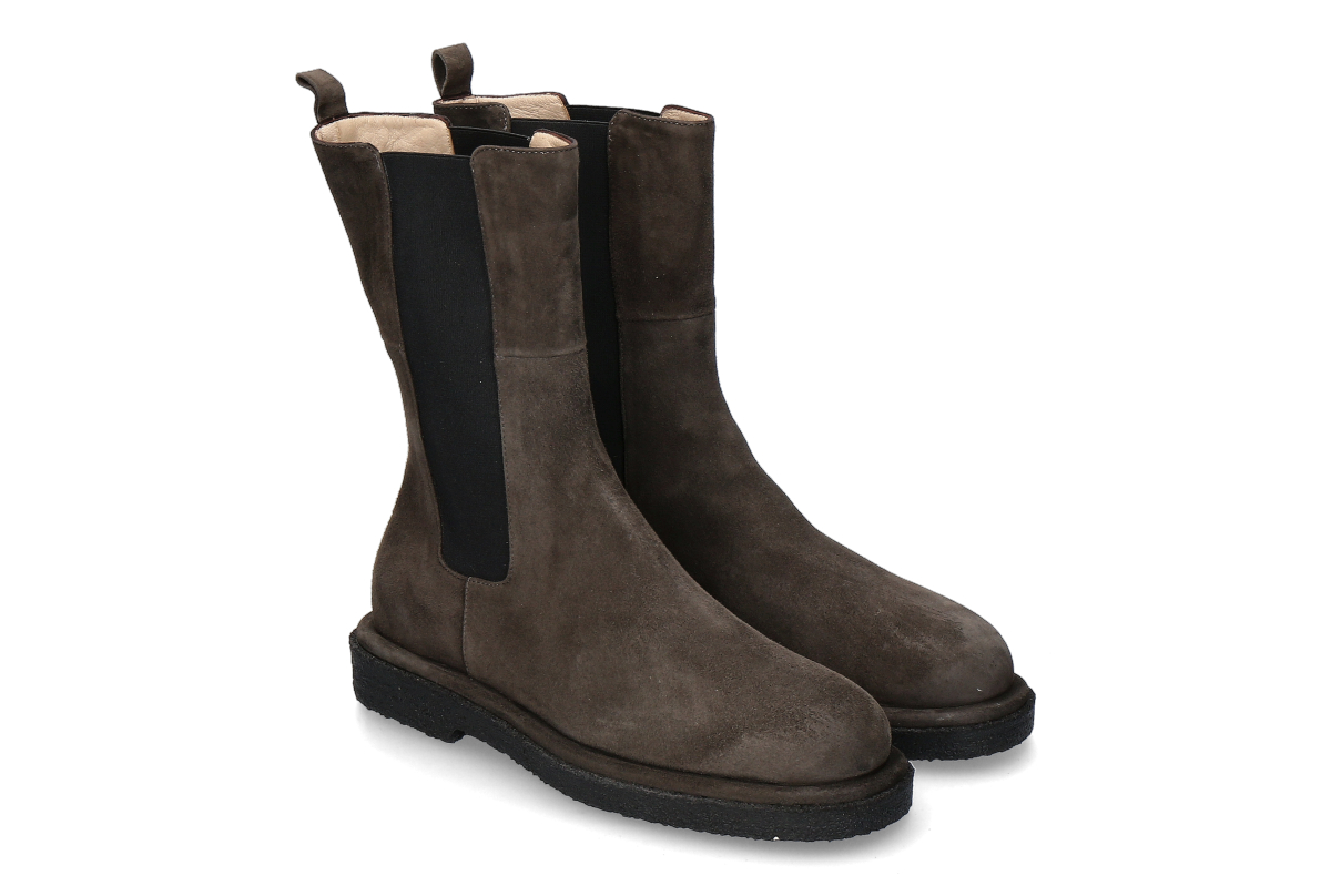 Pomme d'Or chelsea boot CAROLEE REVERSE- dusty brown