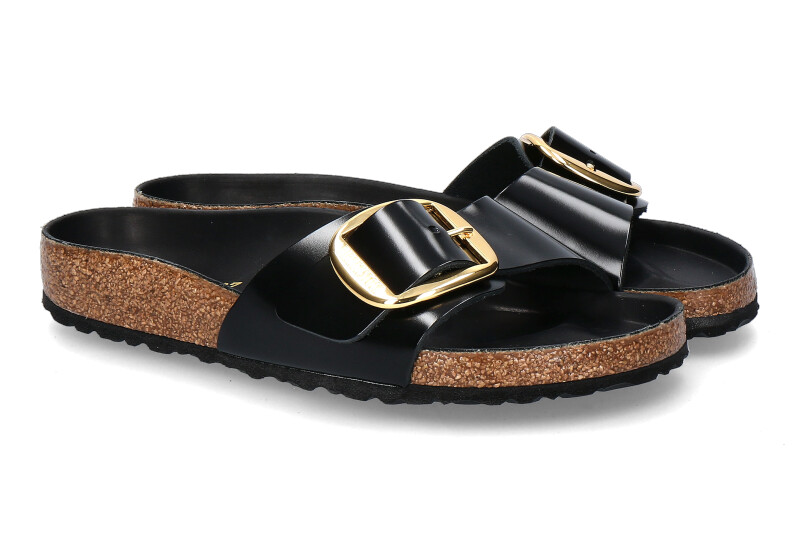 Birkenstock Pantolette MADRID BIG BUCKLE NORMAL -highshine black 