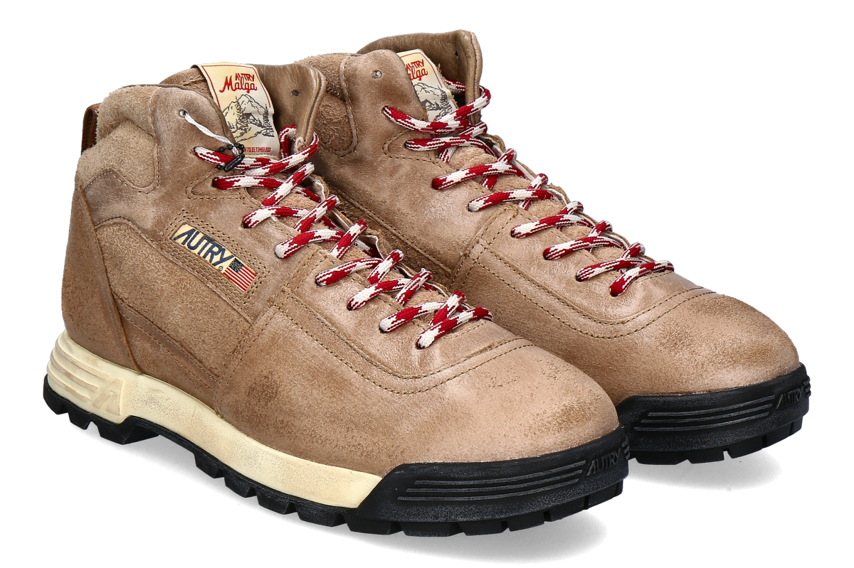 Autry Men's Lace-Up Boots MALGA MID - cigar / brown