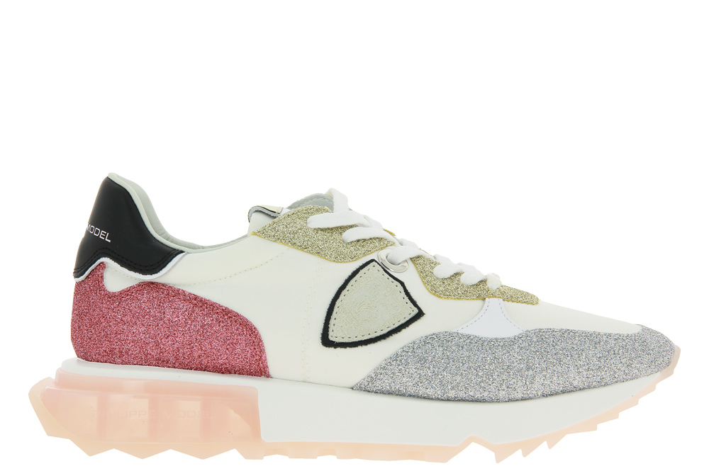 Philippe Model sneaker GLITTER POP BLANC ROSE