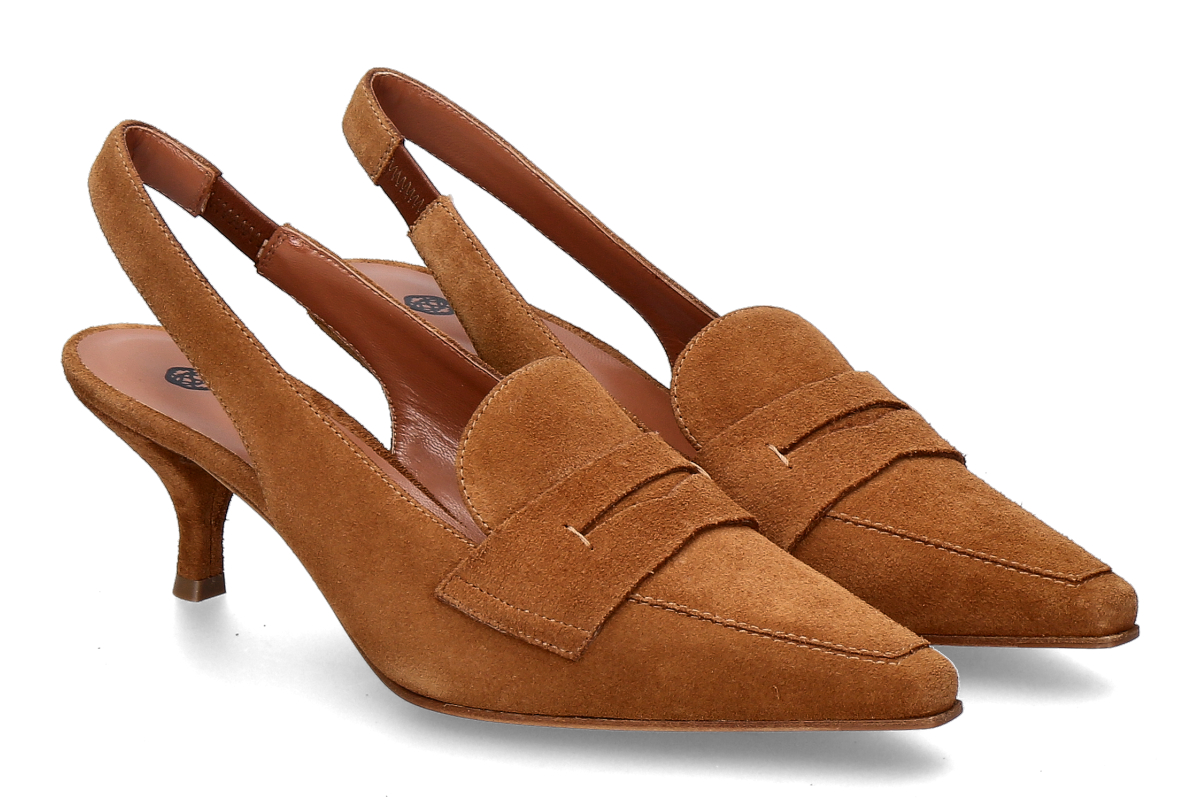 Roberto Festa slingback pumps ARTEMID SOFTY- cognac/ brown