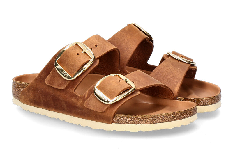 Birkenstock mules ARIZONA SCHMAL BIG BUCKLE ANTIQUE BROWN