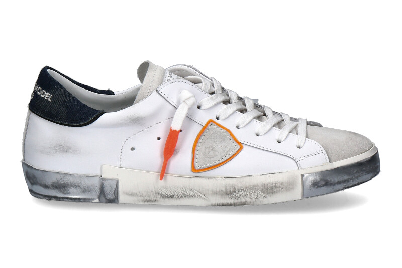 Philippe Model sneaker PARIS VEAU DENIM BLANC BLEU