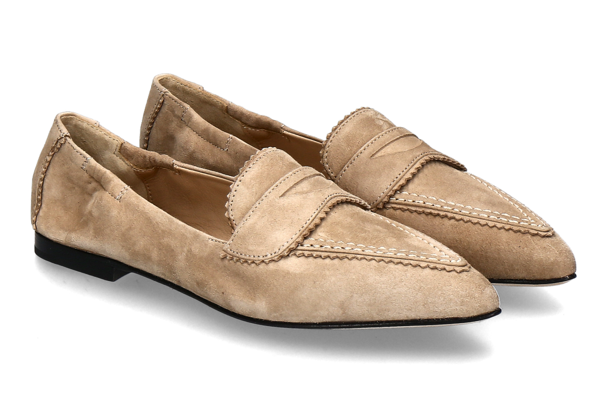 Pomme d'Or Slipper GRACE CAMOSCIO- soft mocha/ beige
