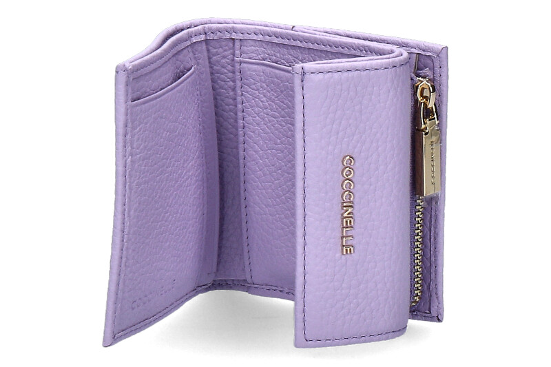 Coccinelle Portemonnaie GRAIN LEATHER METALLIC SOFT LAVENDER
