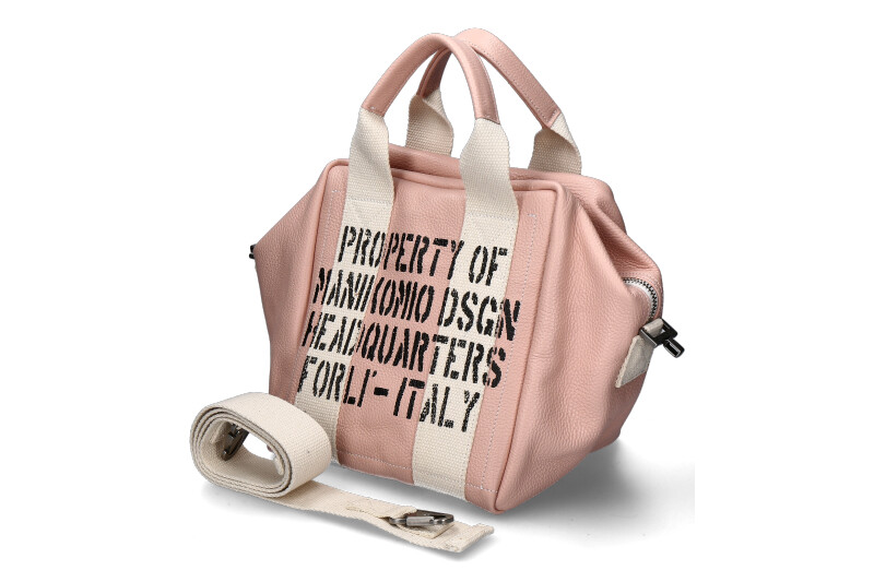 Manikomio Design bag ICON 24 LEATHER- rosa