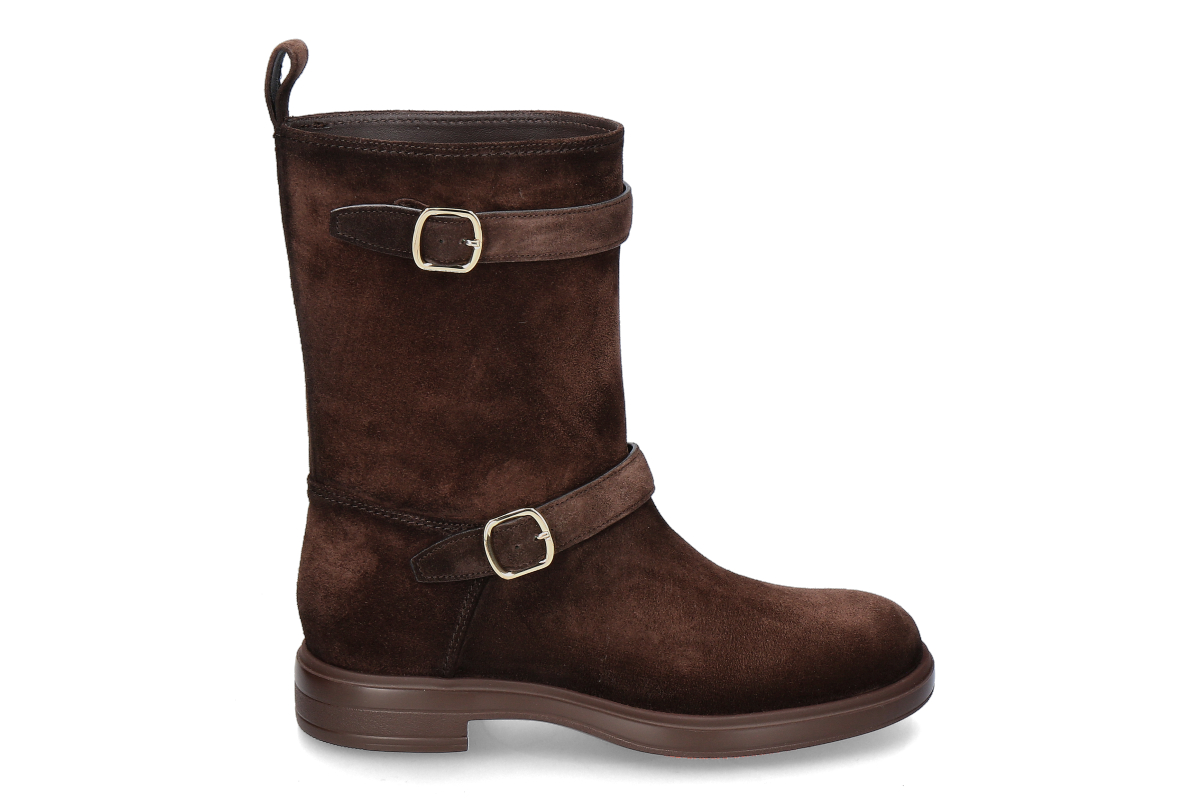 Santoni women's- ankle boots EASY DB- dark brown