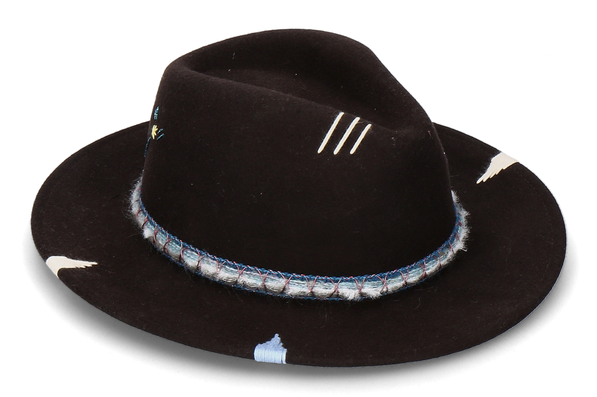The Hat Gang straw hat MADAGASCAR- marrone/ dark brown