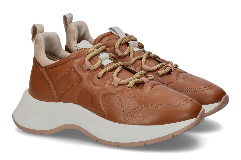 Hogan sneaker ALLACCIATO IMBOTTITO COGNAC