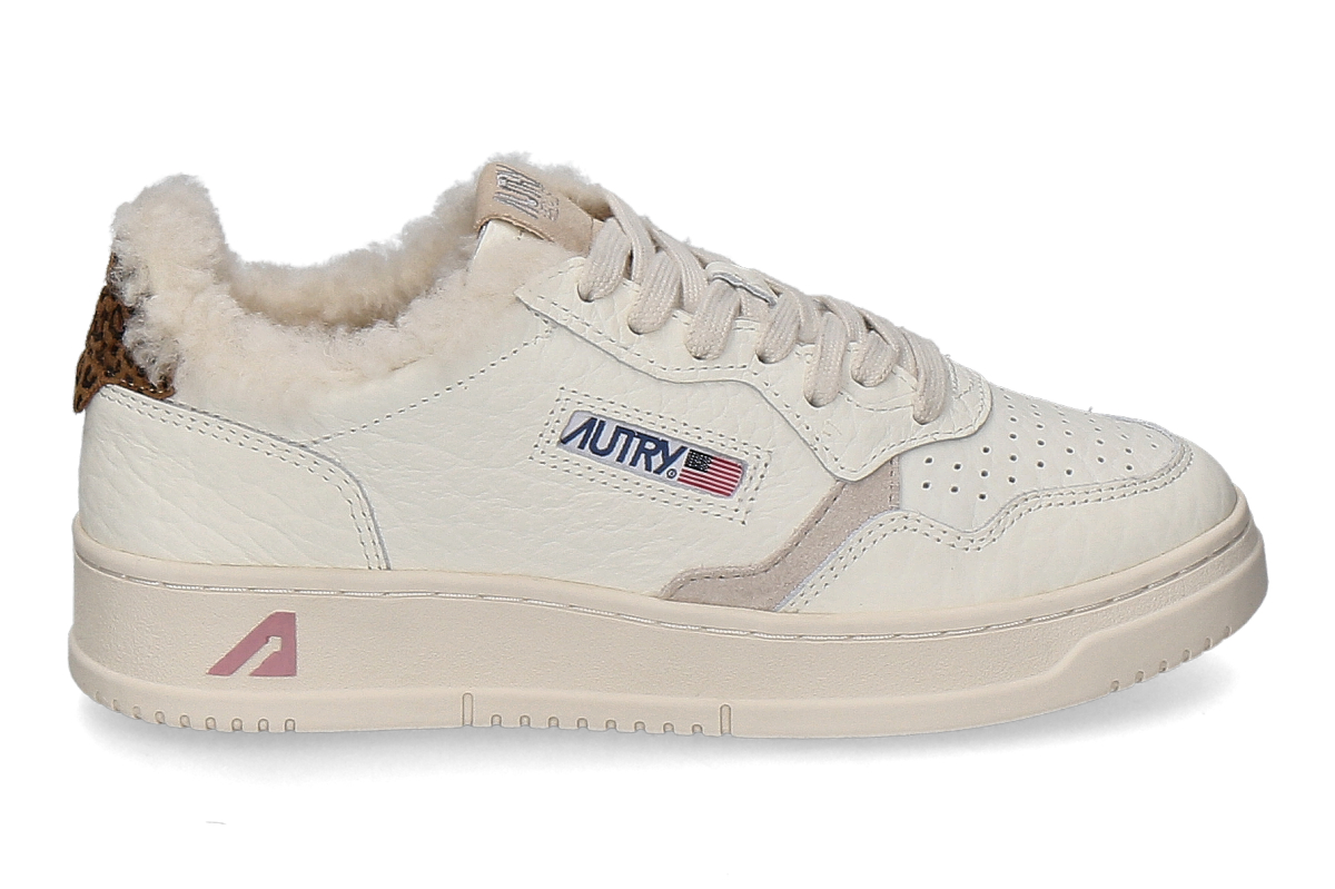 Autry women's lined sneakers ELEPHANT SHEARLING NZ01 - white/white