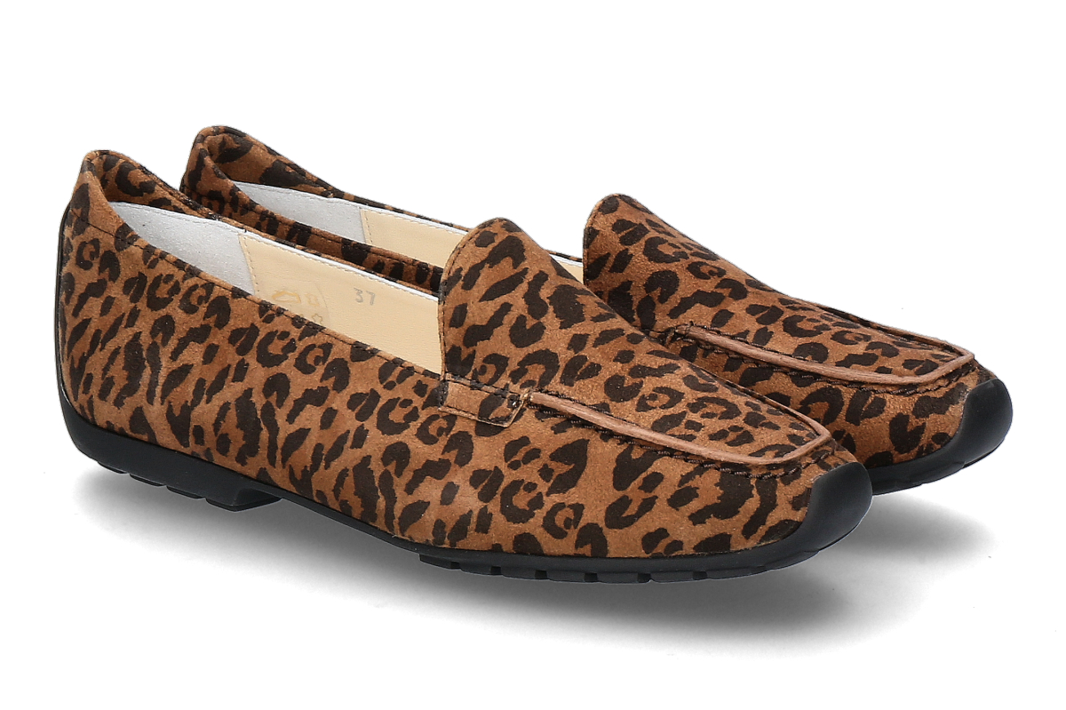 Mania loafer CAMOSCIO LEOPARDINO
