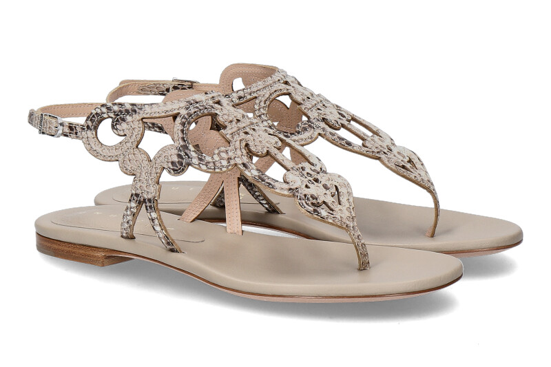 Unützer sandals PITONE ROCCIA