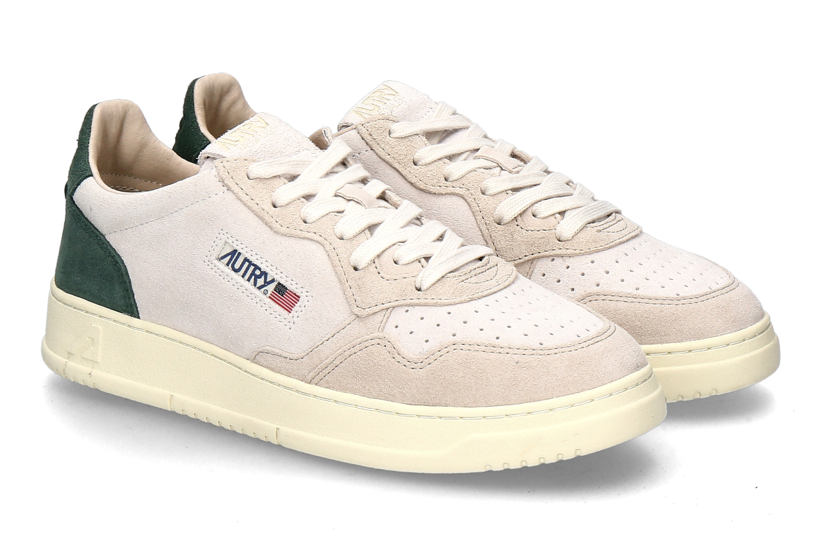 Autry Herren- Sneaker MEDALIST SUEDE TS19- sand/ green
