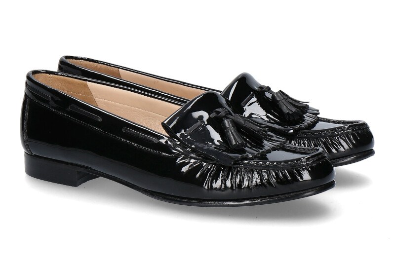 Gardenia Moccasins LACK NERO