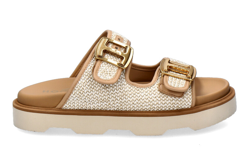 Hogan sandals FIBBIA BORDATO BEIGE