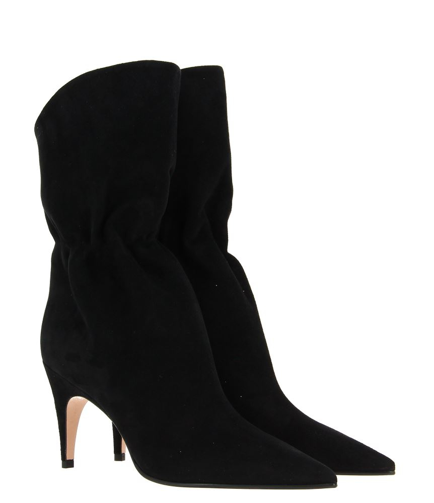 Unützer ankle boots CAMOSCIO DONNA STIVALE NERO