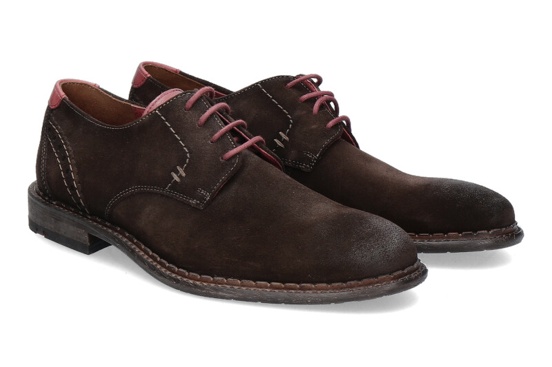 Lloyd lace-up GIDEON LIBRA SUEDE CALF T.D.MORO BORDO