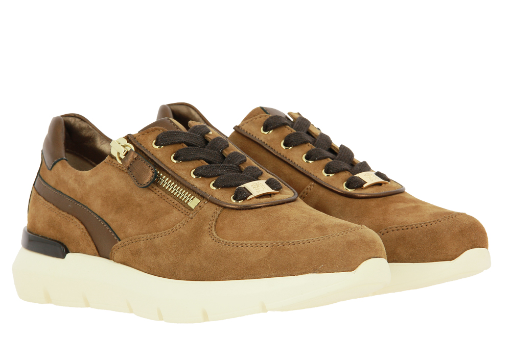 Hassia sneaker BORDEAUX H-WEITE SAMTZIEGE HAZEL DARKBROWN