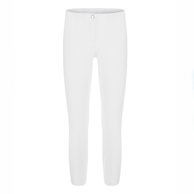 Cambio trousers ROS SUMMER CROPPED WHITE