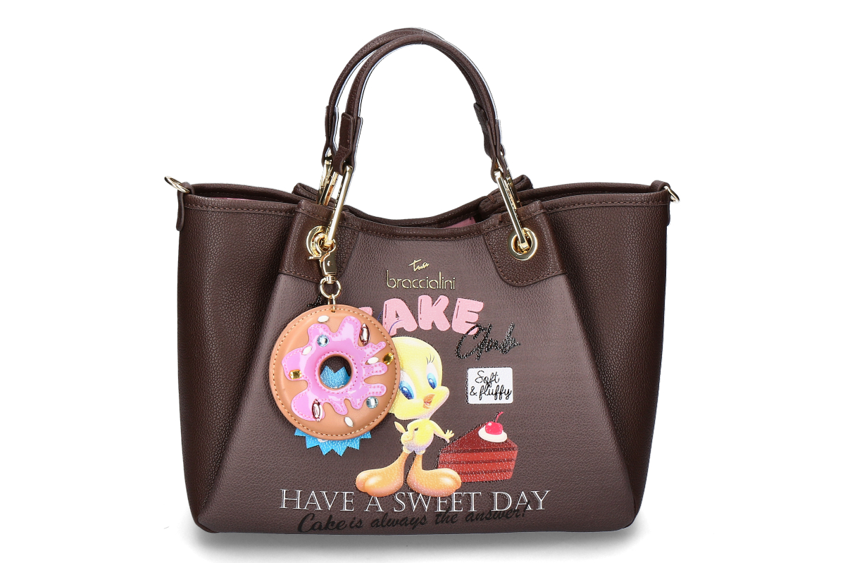 Braccialini handbag AMY TWEETY CAKE- brown/ brown