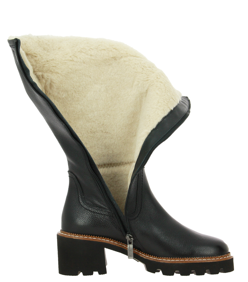 Paul Green boots lined MAJOR CALF BLACK