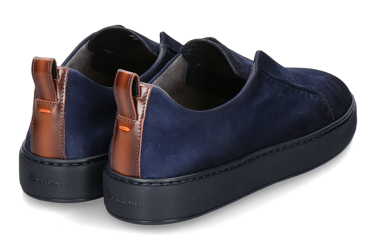 Santoni Herren- Slip-On Sneaker VICTORY gefüttert- dunkelblau_142800050_2