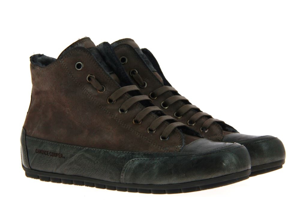 Candice Cooper sneaker lined PLUS SHEARLING CAMOSCIO OLMO