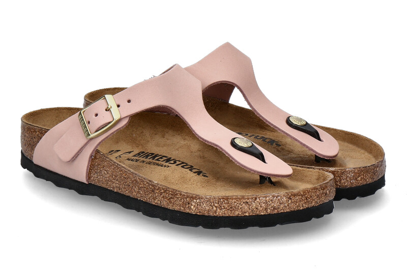 Birkenstock Zehentrenner GIZEH NORMAL NUBUK- soft pink