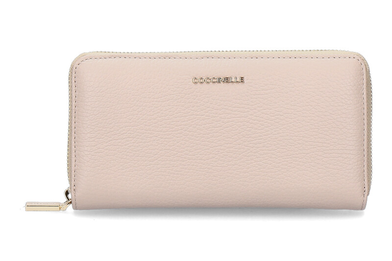 Coccinelle wallet METTALIC SOFT - powder pink