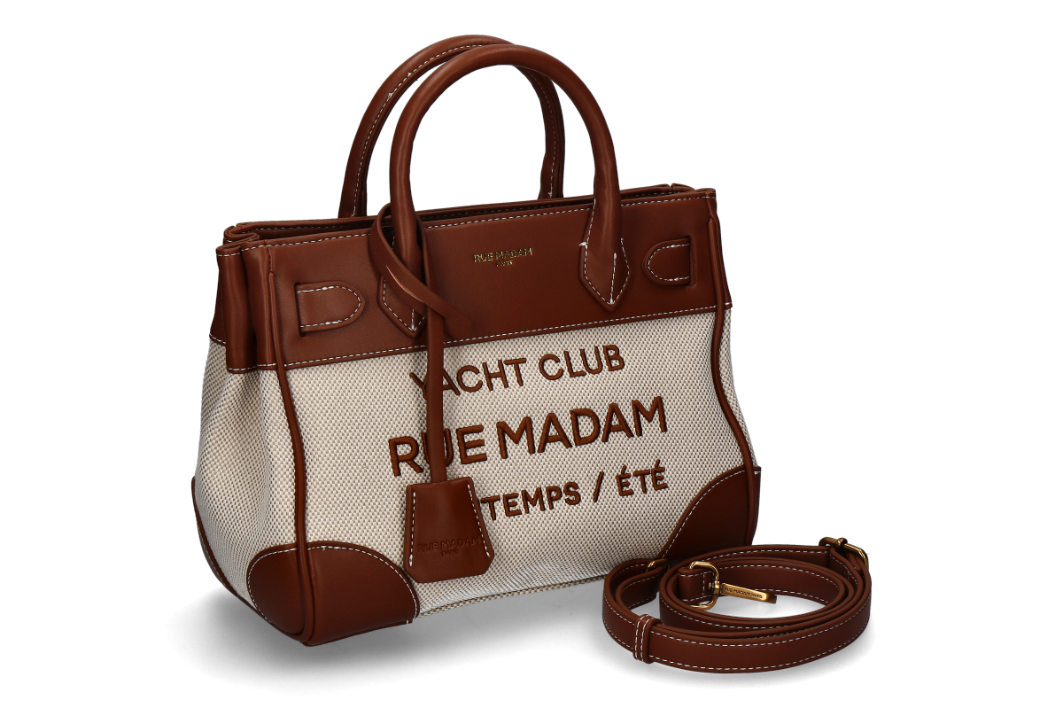 Rue Madam Handbag RIVIERA- canvas brown