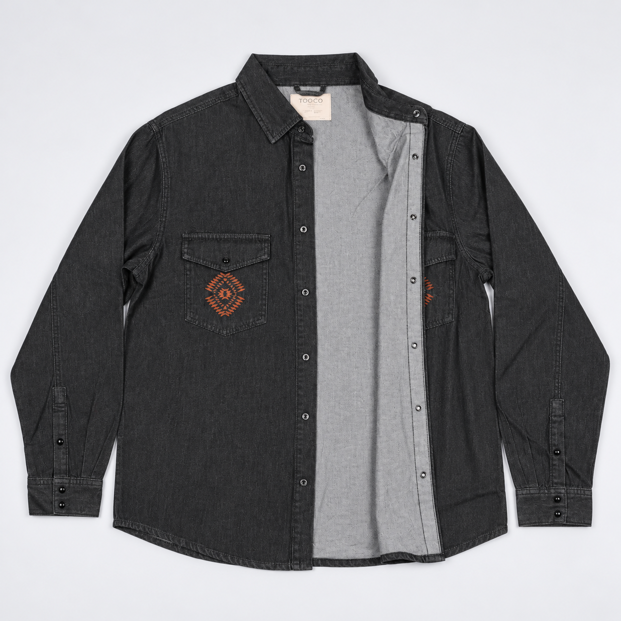 Tooco Jeanshemd TEXANA APACHE WASH- black/ schwarz