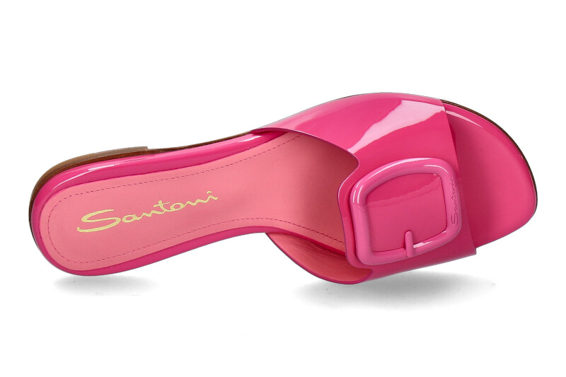 Santoni mules LACK FUCHSIA